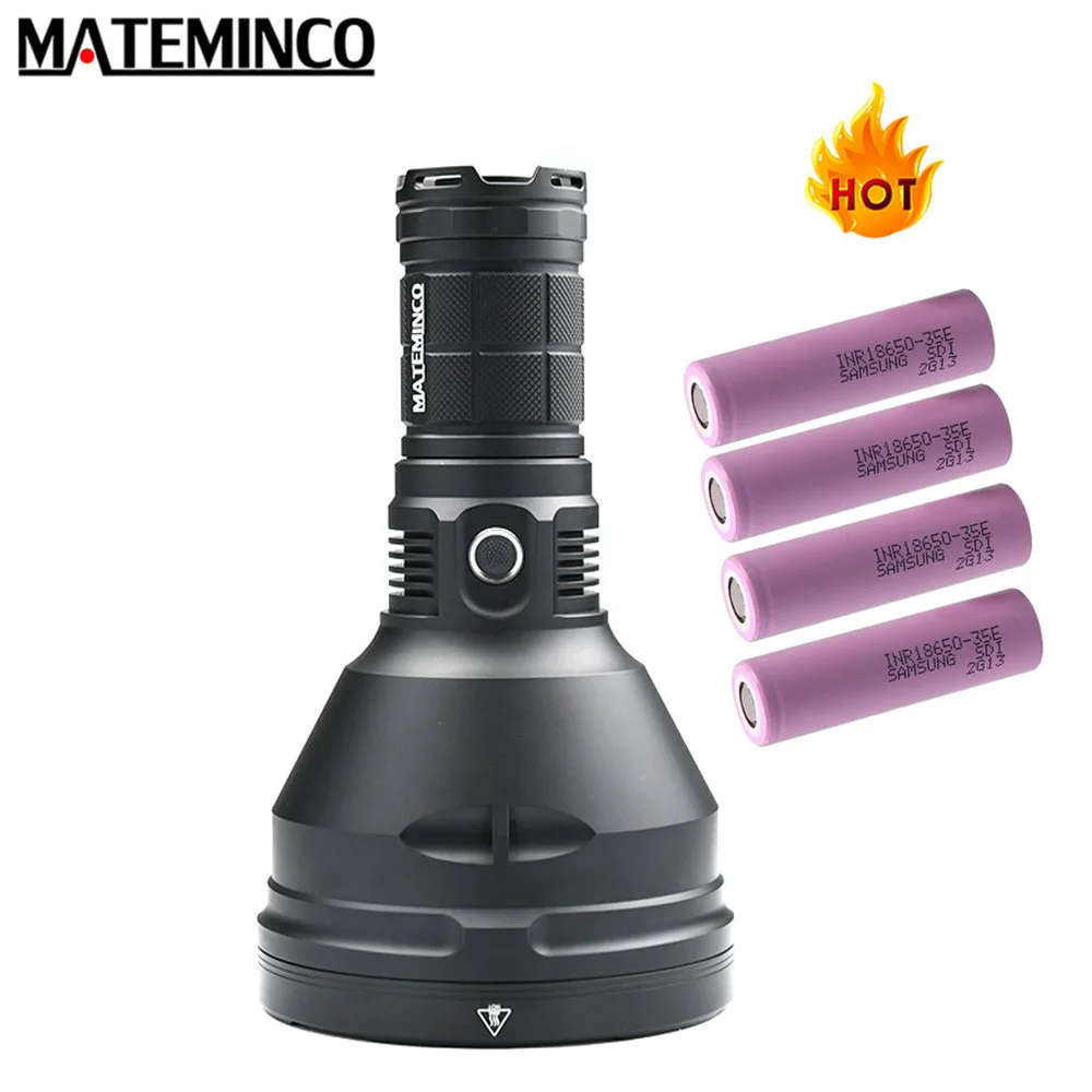 Mateminco MT35 Plus Searchlight CREE XHP35 Hi max 2700 Lumen 7 working modes torch Beam distance 2416 Meter Long Rang Flashlight
Mateminco MT35 Plus Searchlight CREE XHP35 Hi max 2700 Lumen 7 working modes torch Beam distance 2416 Meter Long Rang Flashlight