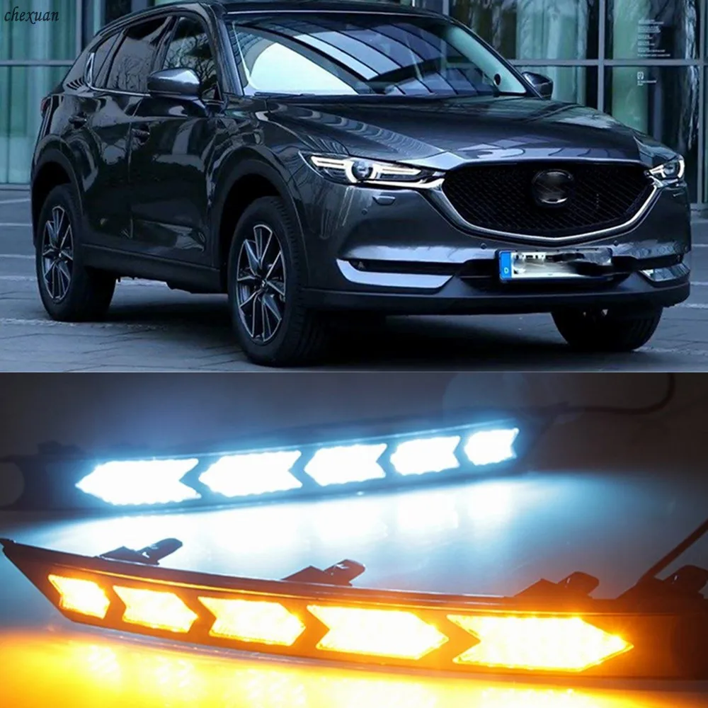 CSCSNL 1Pair turnning yellow signal 12V ABS Fog Lamps cover LED DRL Daytime Running Lights For Mazda cx-5 cx5 2017 2018 2019
CSCSNL 1Pair turnning yellow signal 12V ABS Fog Lamps cover LED DRL Daytime Running Lights For Mazda cx-5 cx5 2017 2018 2019