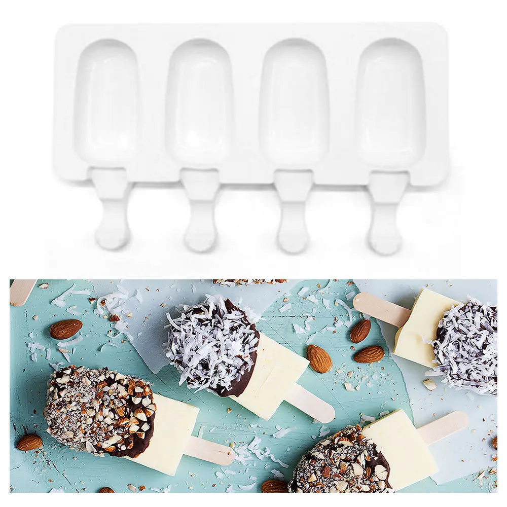 4 Cell Silicone Frozen Ice Cream Mold Juice Popsicle Maker Children Pop Mould Lolly Tray Silicone Molds Cake decorating Baking
4 Cell Silicone Frozen Ice Cream Mold Juice Popsicle Maker Children Pop Mould Lolly Tray Silicone Molds Cake decorating Baking