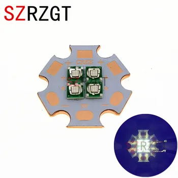 

LED 3V / 6V / 12V 3W 3535 4Chips 4LEDs 12W High Power LED Emitter UV / Ultraviolet 365nm on 20mm Copper PCB