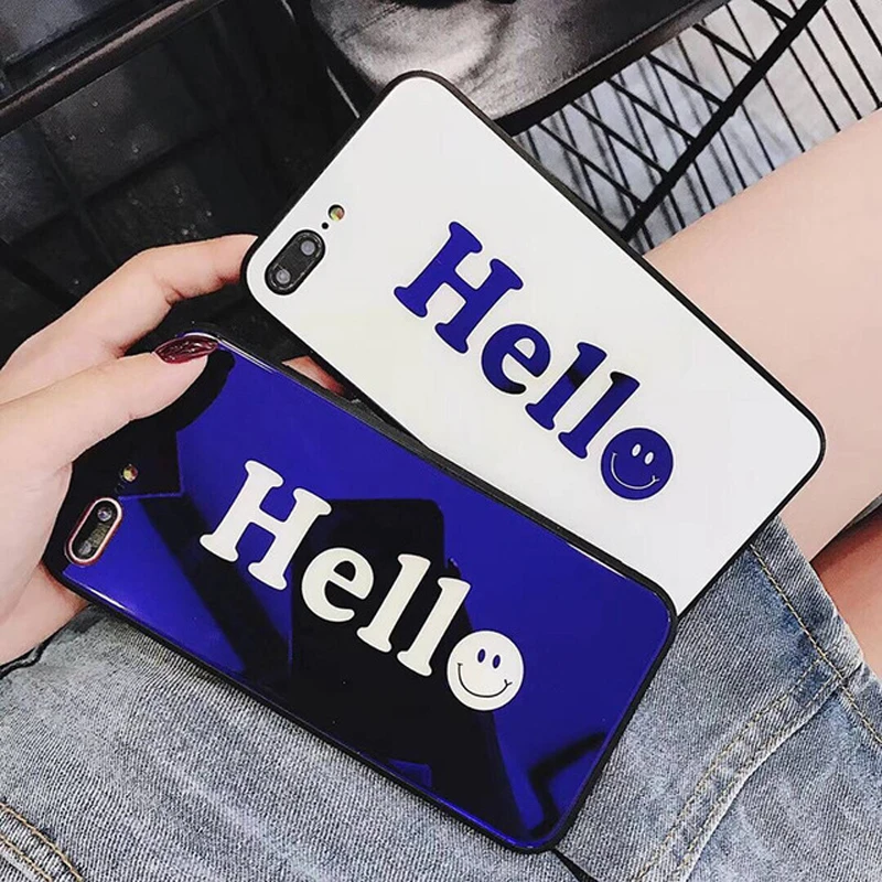 Smiley Apple X Mobile Shell Hello iphone6s / 7 / 8plus protective shell iPhoneXS MAX Blu-ray phone case 
Smiley Apple X Mobile Shell Hello iphone6s / 7 / 8plus protective shell iPhoneXS MAX Blu-ray phone case