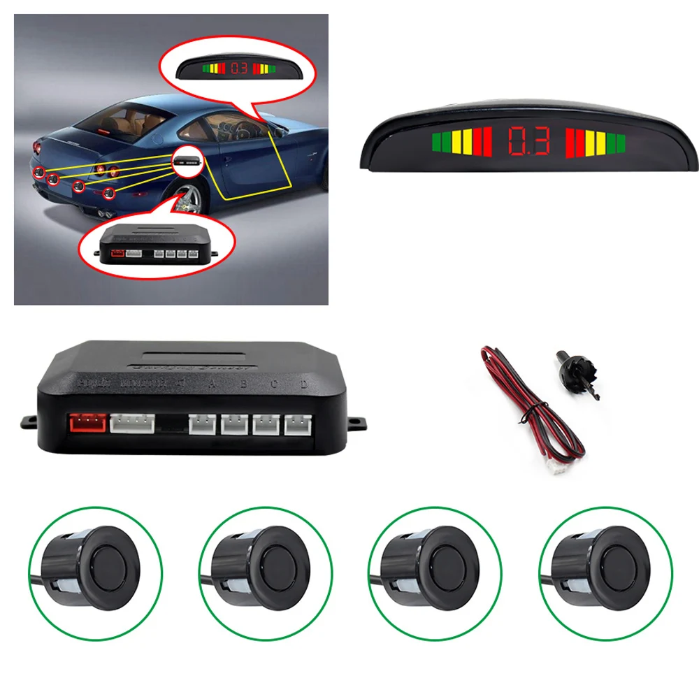 Car LED Parking Sensor Kit Display for all cars parking assistance reversing radar Car Intelligent System
Car LED Parking Sensor Kit Display for all cars parking assistance reversing radar Car Intelligent System