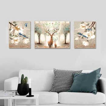 3 pcs DIY Oil Painting by Numbers Flower Triptych Pictures Animal Coloring Landscape Abstract Paint Wall Sticker Home Decor Gift
3 pcs DIY Oil Painting by Numbers Flower Triptych Pictures Animal Coloring Landscape Abstract Paint Wall Sticker Home Decor Gift