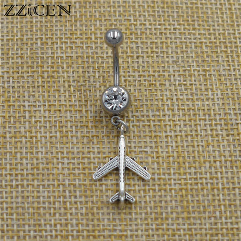 New Creative Belly Button Rings Aircraft Plane Pendant Airplane 316L Surgical Steel Navel Bar Piercing Hip Hop Sexy Body Jewelry
New Creative Belly Button Rings Aircraft Plane Pendant Airplane 316L Surgical Steel Navel Bar Piercing Hip Hop Sexy Body Jewelry