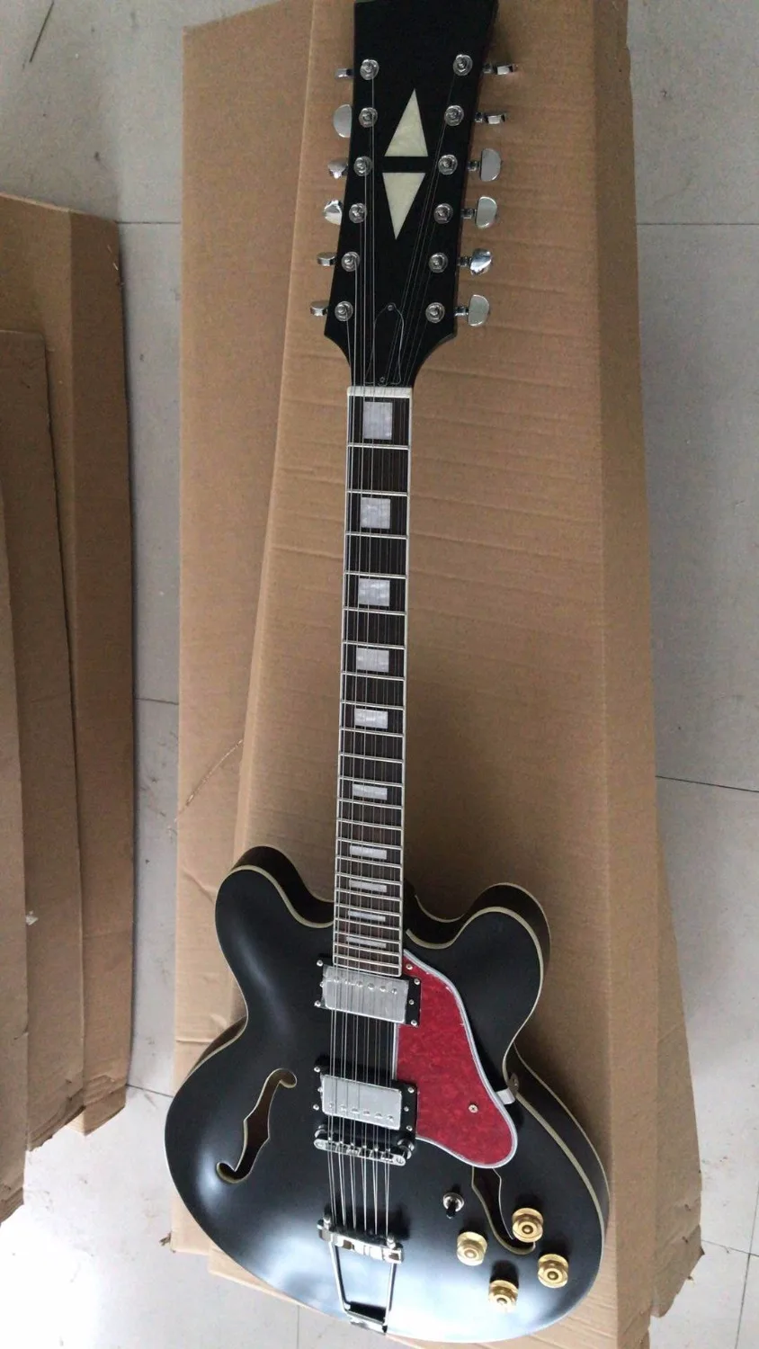 Wholesale New Arrival Cnbald 12 String Jazz Electric Guitar In Matte Black 180305
Wholesale New Arrival Cnbald 12 String Jazz Electric Guitar In Matte Black 180305