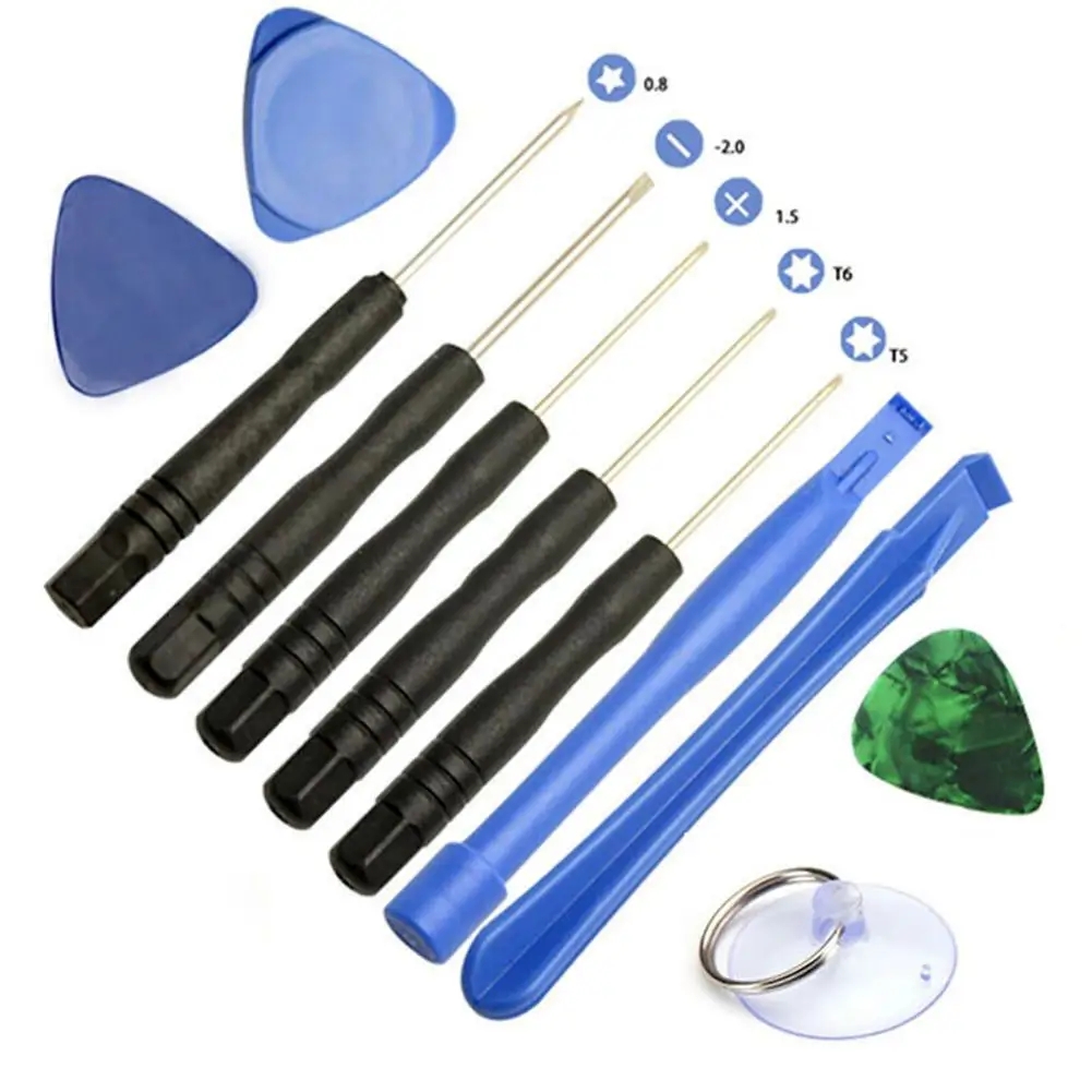 New Arrival 11Pcs Mobile Phone Opening Pry Tools Kit Screwdriver Set for iPhone 6 5 5S SE
New Arrival 11Pcs Mobile Phone Opening Pry Tools Kit Screwdriver Set for iPhone 6 5 5S SE