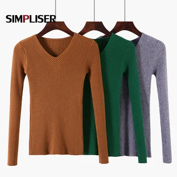 Women Sweaters O-neck Long Sleeve Pullovers Ladies Basic Knitting Tops White Black Pink Knitted Shirts Pull Femme 2019 Autumn
Women Sweaters O-neck Long Sleeve Pullovers Ladies Basic Knitting Tops White Black Pink Knitted Shirts Pull Femme 2019 Autumn