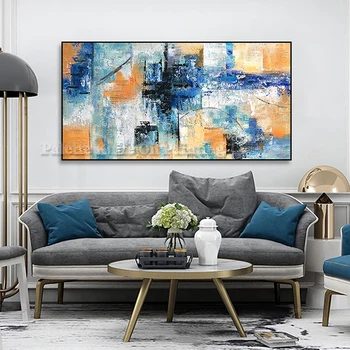 Canvas painting cuadros decoracion landscape acrylic blue yellow oil paintings Wall art Pictures for living room home decor103
Canvas painting cuadros decoracion landscape acrylic blue yellow oil paintings Wall art Pictures for living room home decor103