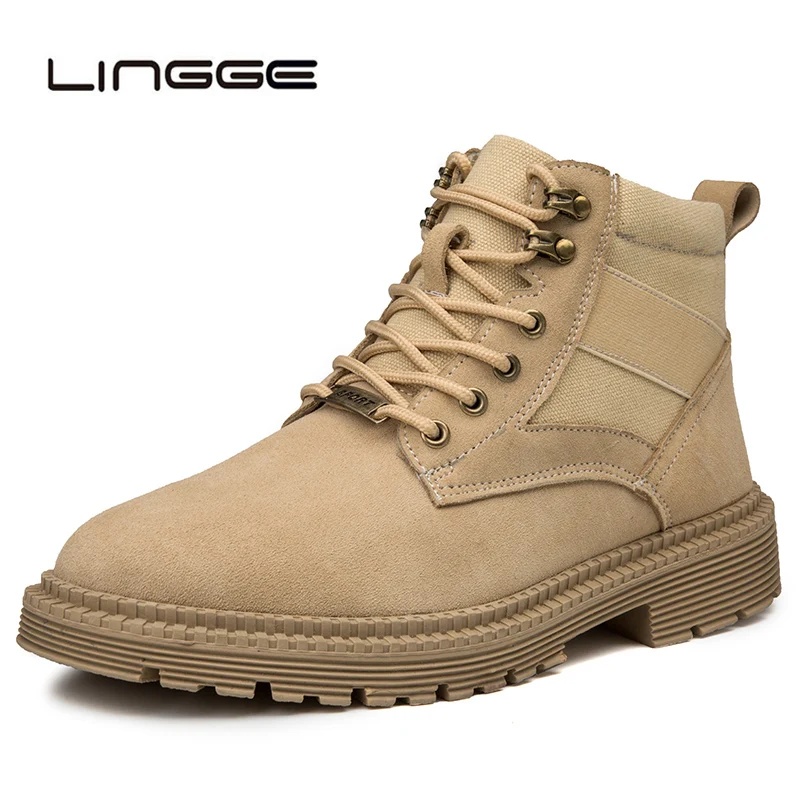 LINGGE Men Casual Lace Up Martin Boots Fashion Canvas Ankle Boots Male Work Safety Flock Booties Leisure Shoes For Men
LINGGE Men Casual Lace Up Martin Boots Fashion Canvas Ankle Boots Male Work Safety Flock Booties Leisure Shoes For Men