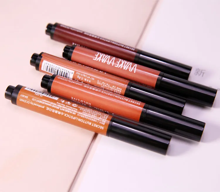 HOLD LIVE Matte Lipstick Pencil 5 Colors Press Long Lasting Lip Stick Pen Waterproof Pigment Red Lips Makeup Korean Maquiagem (14)