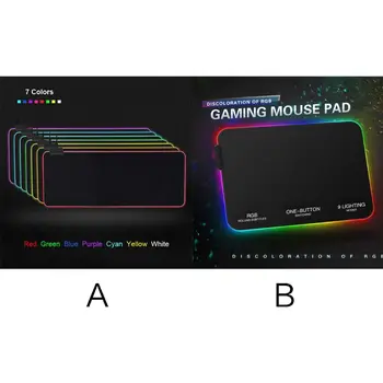 RGB 7 Colorful Luminous Mousepad Gaming LED Lighting Mouse Mat for PC Laptop Desktop Notebook Accessories
RGB 7 Colorful Luminous Mousepad Gaming LED Lighting Mouse Mat for PC Laptop Desktop Notebook Accessories