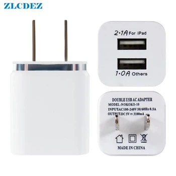 500pcs/lot Colorful 2A+1A US Plug AC Power Adapter Home Trave Wall 2 port dual USB Charger for iPhone 5 6 plus 7 for Samsung HTC
500pcs/lot Colorful 2A+1A US Plug AC Power Adapter Home Trave Wall 2 port dual USB Charger for iPhone 5 6 plus 7 for Samsung HTC