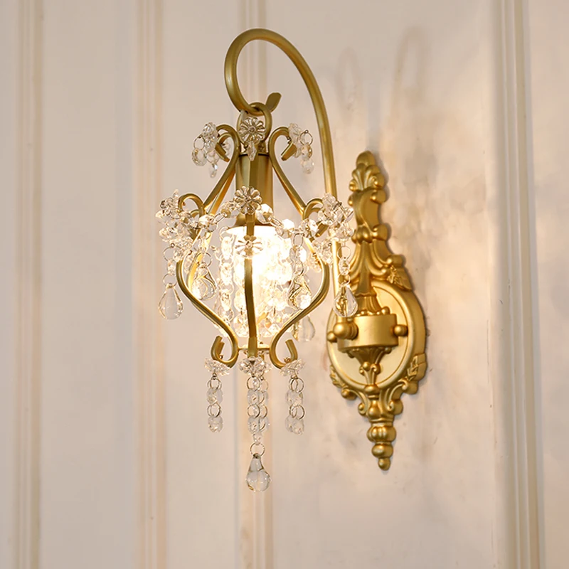 Modern Crystal Wall Light Simple Mirror Aisle Wall Lamp Gold Bedside Nordic Hotel Living Room Background Sconce Mounted Foyer
Modern Crystal Wall Light Simple Mirror Aisle Wall Lamp Gold Bedside Nordic Hotel Living Room Background Sconce Mounted Foyer