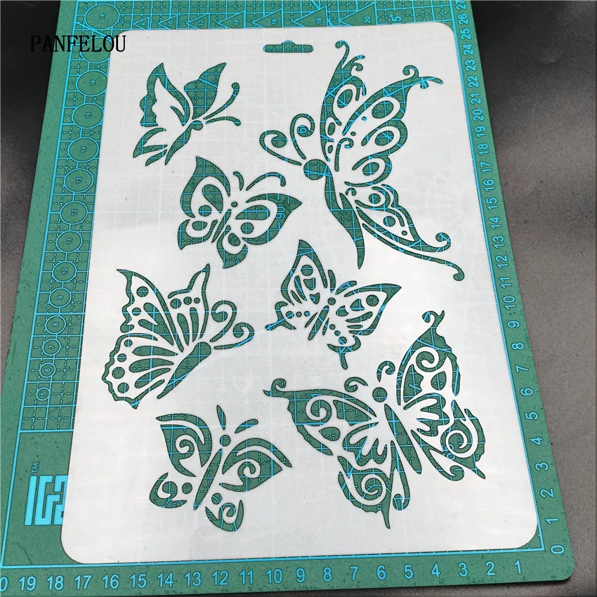 Hote Sale Diversity of butterflie scrapbook stencils spray plastic mold shield DIY cake hollow Embellishment printing lace ruler
Hote Sale Diversity of butterflie scrapbook stencils spray plastic mold shield DIY cake hollow Embellishment printing lace ruler