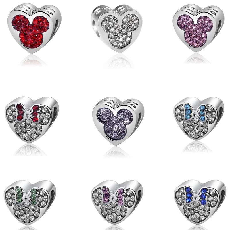 Original Silver Plated Bead Rose Sparkling Mickey Cute Mouse Charm Fit Pandora Bracelets Necklace DIY Women Jewelry
Original Silver Plated Bead Rose Sparkling Mickey Cute Mouse Charm Fit Pandora Bracelets Necklace DIY Women Jewelry