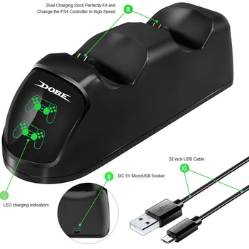 Eastvita Desktop Charger Dual USB Charging Charger Dock Station Desktop Charger for PS4 / PS4 Slim / PS4 Pro Controller
Eastvita Desktop Charger Dual USB Charging Charger Dock Station Desktop Charger for PS4 / PS4 Slim / PS4 Pro Controller