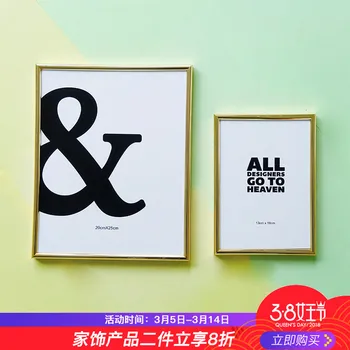 The design of the North European living room 7 inch 10 inch hanging wall home decoration Goldbach frame
The design of the North European living room 7 inch 10 inch hanging wall home decoration Goldbach frame