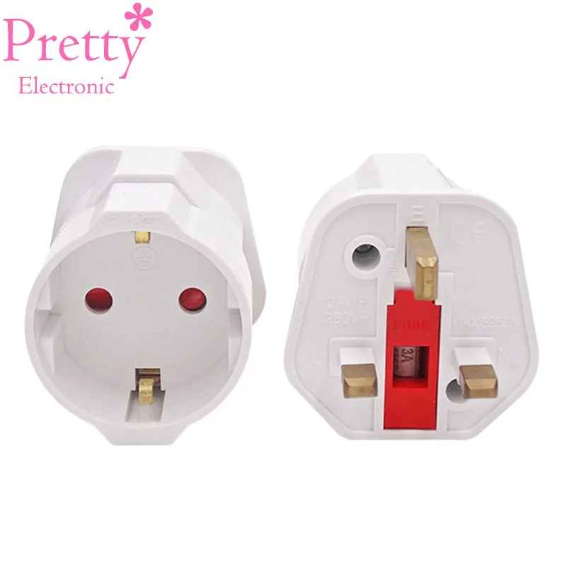 New Arrival 1 PC Abroad Travel And Home EU European To UK Socket Converter White Black Adapter Electrical Plug 13A 250V
New Arrival 1 PC Abroad Travel And Home EU European To UK Socket Converter White Black Adapter Electrical Plug 13A 250V