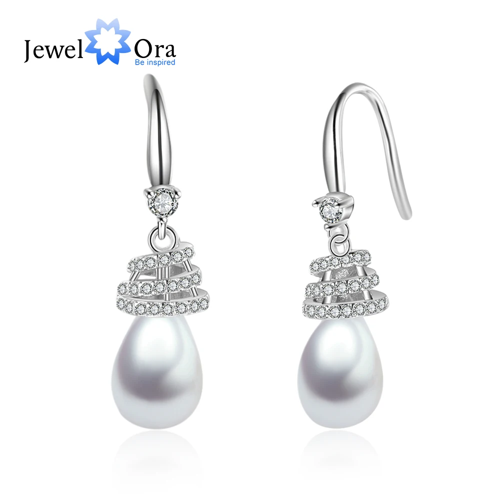 Wedding Fine Jewelry Women 925 Sterling Silver Pearl Dangle Earrings Cubic Zirconia Drop Earrings for Girls (JewelOra EA103329)
Wedding Fine Jewelry Women 925 Sterling Silver Pearl Dangle Earrings Cubic Zirconia Drop Earrings for Girls (JewelOra EA103329)