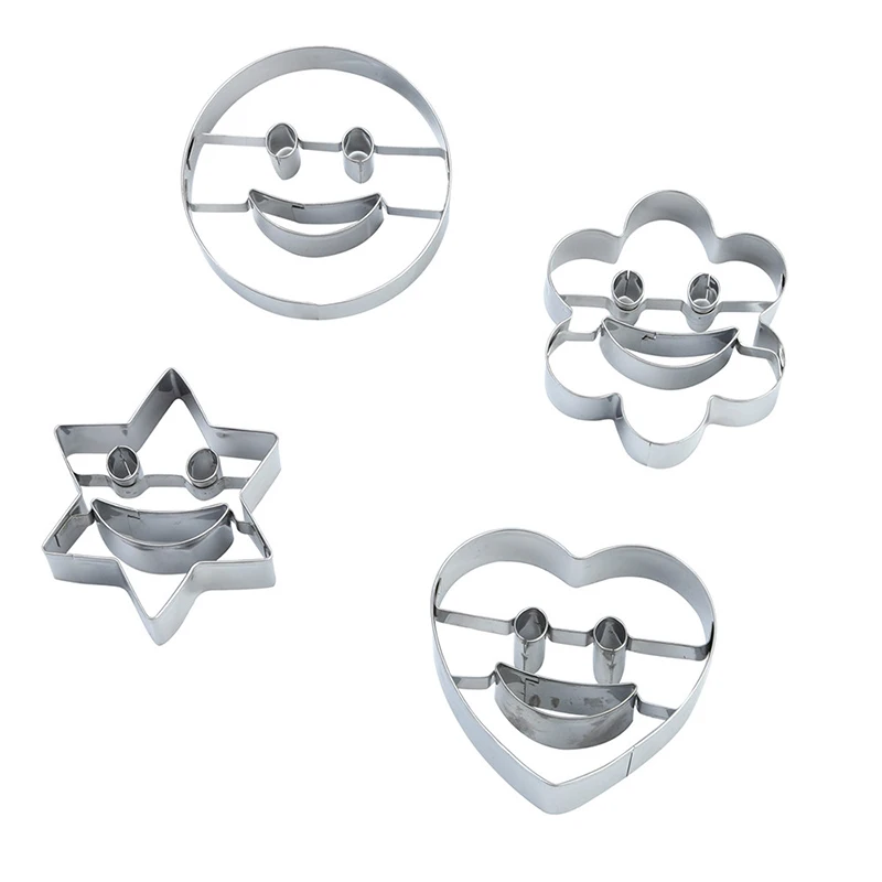 2019 New 4Pcs Creative Stainless Steel Cake Decorating Mold Emoji Biscuit Fondant Cookie Cutter Cake Smiling Face Kitchen Tools
2019 New 4Pcs Creative Stainless Steel Cake Decorating Mold Emoji Biscuit Fondant Cookie Cutter Cake Smiling Face Kitchen Tools