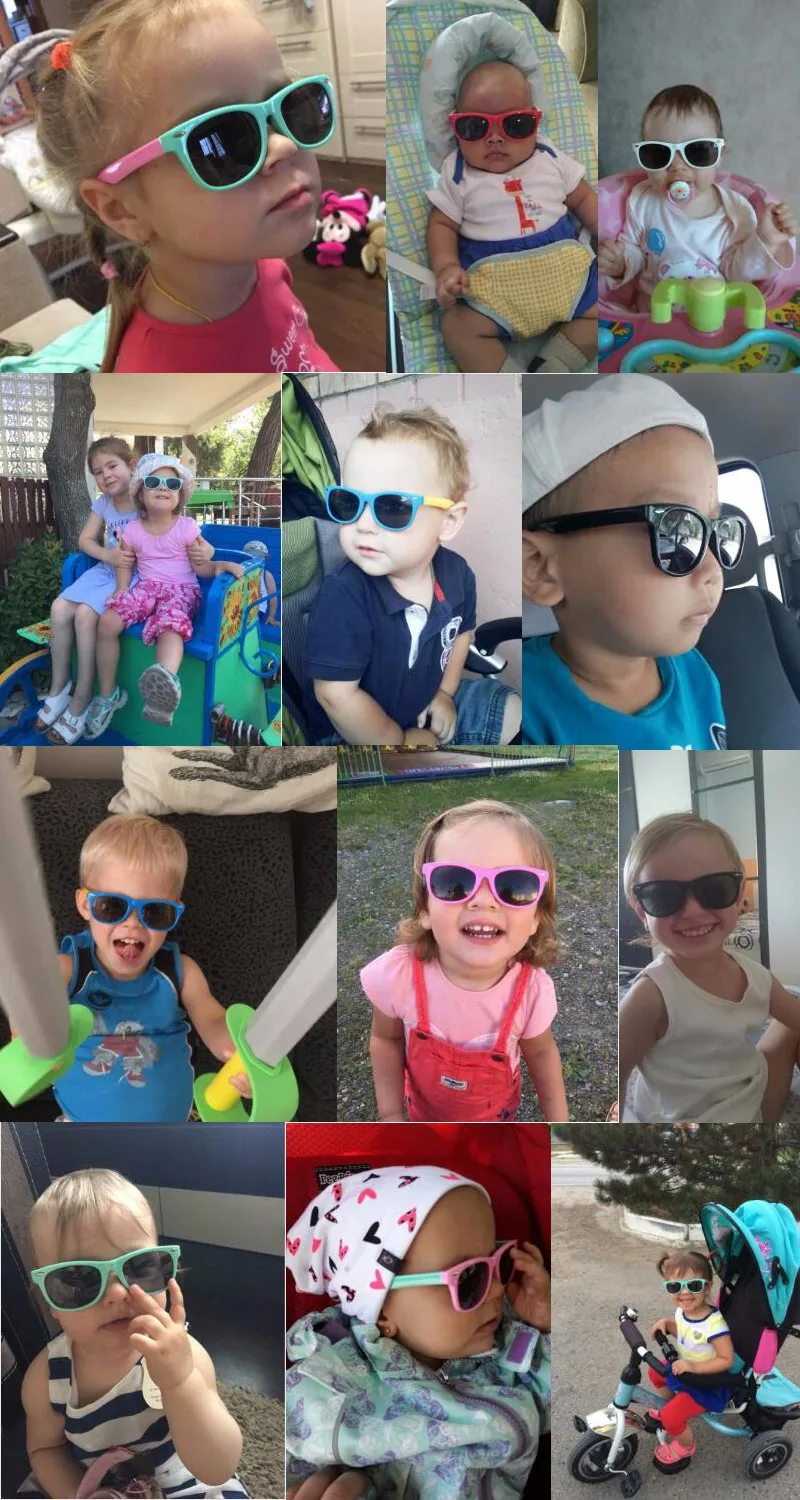 Model Show 1 with Kids Polarized Sunglasses