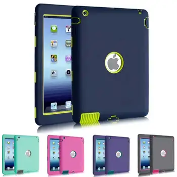 Safety Silicon PC 3 in 1 Robert Back Case for Apple iPad 4 3 2 9.7Inch Shockproof Protective Tablet Cover for iPad2 iPad3 iPad4
Safety Silicon PC 3 in 1 Robert Back Case for Apple iPad 4 3 2 9.7Inch Shockproof Protective Tablet Cover for iPad2 iPad3 iPad4