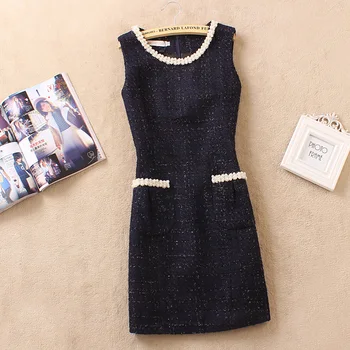 new autumn and winter 2016 women bottoming dress Korean version Slim sleeveless vest dress straight fashion Vintage Hepburn
new autumn and winter 2016 women bottoming dress Korean version Slim sleeveless vest dress straight fashion Vintage Hepburn