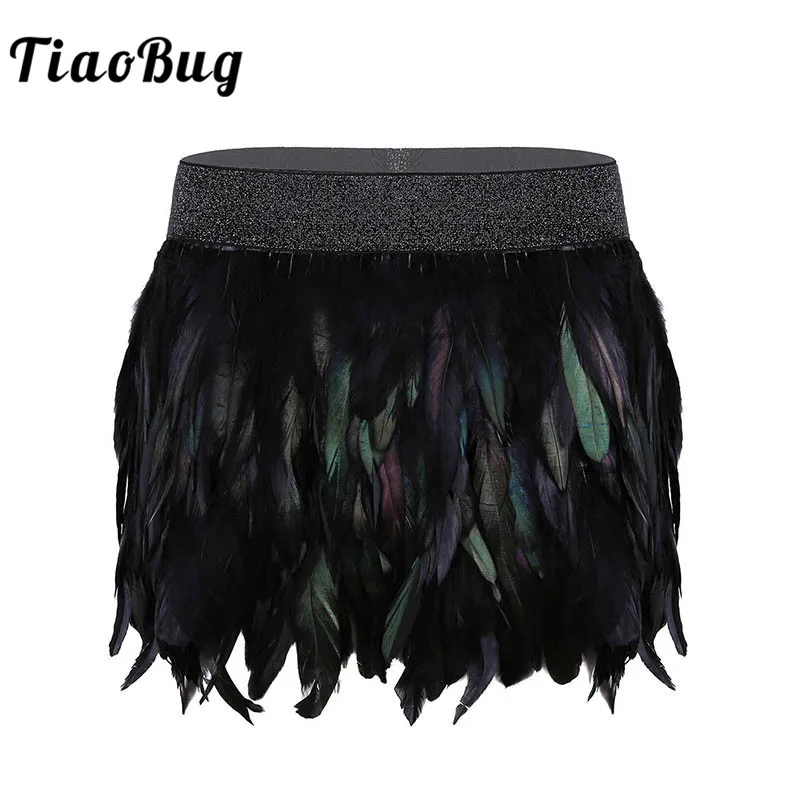 TiaoBug Fashion Gothic Mid-Waist A-Line Mini Sexy Women Feather Skirt Female Halloween Party Club Carnival Rave Festival Costume
TiaoBug Fashion Gothic Mid-Waist A-Line Mini Sexy Women Feather Skirt Female Halloween Party Club Carnival Rave Festival Costume