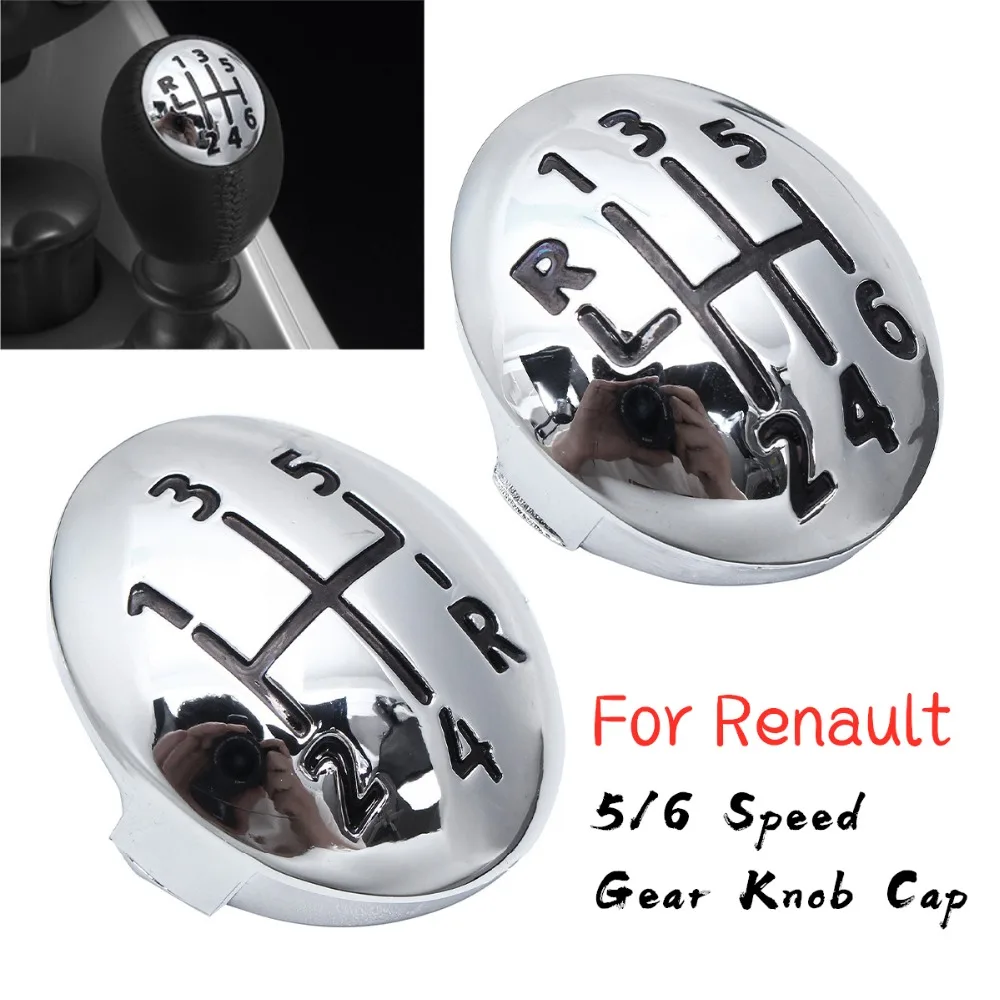 5/6 Speed Car Gear Shift Knob Cap Cover Collars For Renault Kangoo Megane II Scenic Twingo silver Clio Twingo 1996-2011
5/6 Speed Car Gear Shift Knob Cap Cover Collars For Renault Kangoo Megane II Scenic Twingo silver Clio Twingo 1996-2011