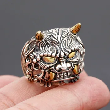 925silver Personality with copper double wide Angle, the mythical wild animal domineering man version of fashion rings
925silver Personality with copper double wide Angle, the mythical wild animal domineering man version of fashion rings