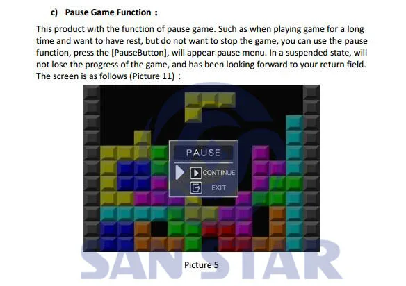 Pandora's Box6 Arcade Version user manual 10 w