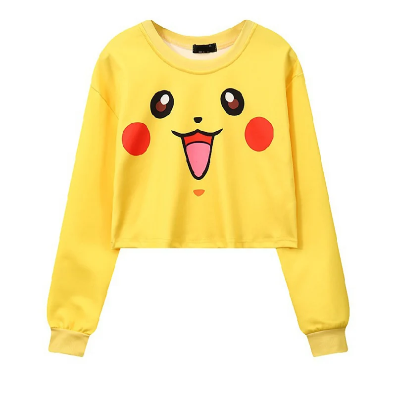 Harajuku Girl Hoodies Crop Top Pokemon Jigglypuff Pikachu Women Long Sleeve Casual Stylish Short Pullovers Tops Sweatshirt
Harajuku Girl Hoodies Crop Top Pokemon Jigglypuff Pikachu Women Long Sleeve Casual Stylish Short Pullovers Tops Sweatshirt