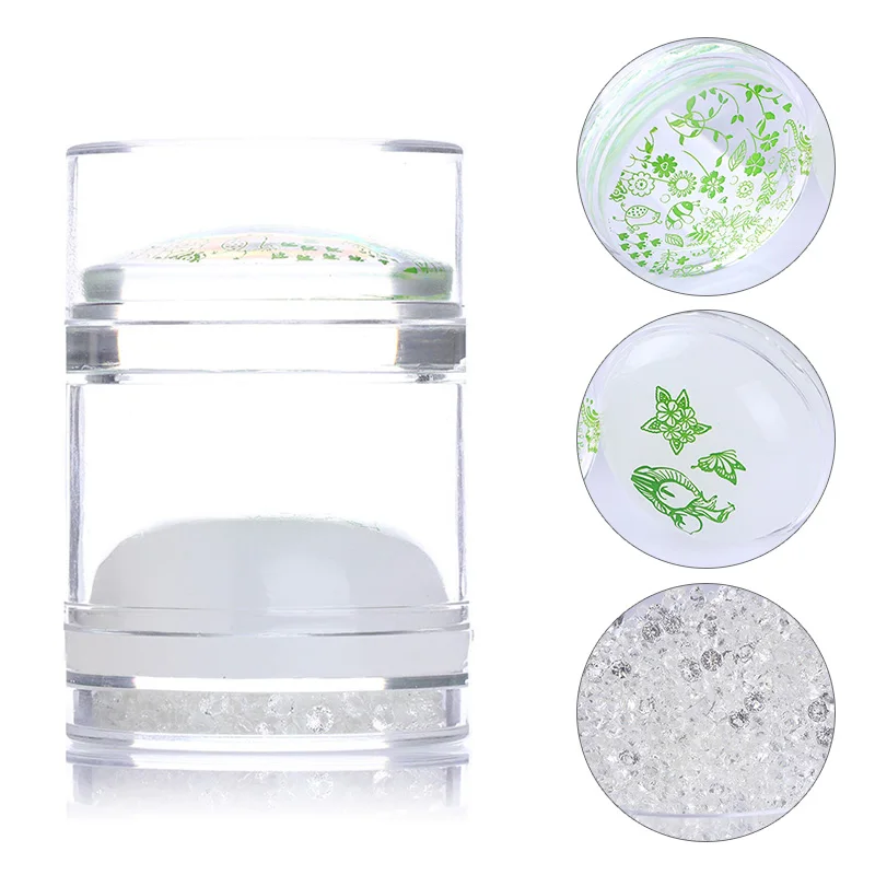 1Pc Clear Dual-ended Nail Stamper with Cap Scraper Nail Art Silicone Marshmallow Nail Stamper Scraper Manicure Stamping Tool Set
1Pc Clear Dual-ended Nail Stamper with Cap Scraper Nail Art Silicone Marshmallow Nail Stamper Scraper Manicure Stamping Tool Set