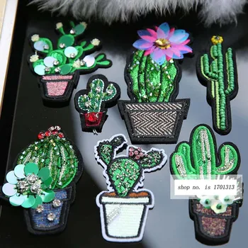 Fashion cactus 3D Handmade rhinestone beaded Patches for clothing DIY sew on sequin patch Embroidery parches bordados para ropa
Fashion cactus 3D Handmade rhinestone beaded Patches for clothing DIY sew on sequin patch Embroidery parches bordados para ropa