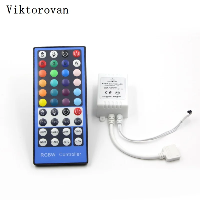 RGBW 40 клавиш LED контроллер Диммер пульт дистанционного управления DC 12 V-24 V ИК