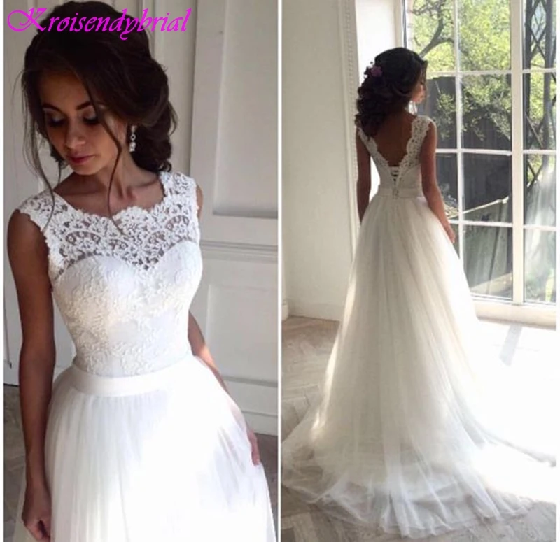 QFS058 Vestidos De Noiva Simple Lace Wedding Dresses 2019 Custom Made Beautiful Bridal Dress Princess A Line robe de mariage
QFS058 Vestidos De Noiva Simple Lace Wedding Dresses 2019 Custom Made Beautiful Bridal Dress Princess A Line robe de mariage