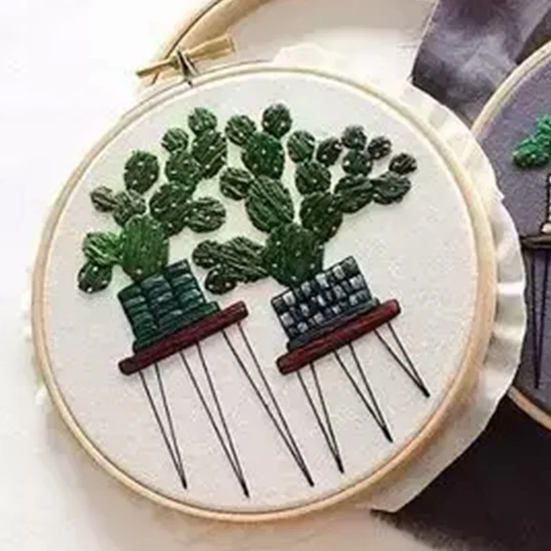 Plant Series DIY Handcraft Beginner Embroidery Supplies Cactus Patterns Embroidery Material Package Hanging Painting Decor
Plant Series DIY Handcraft Beginner Embroidery Supplies Cactus Patterns Embroidery Material Package Hanging Painting Decor