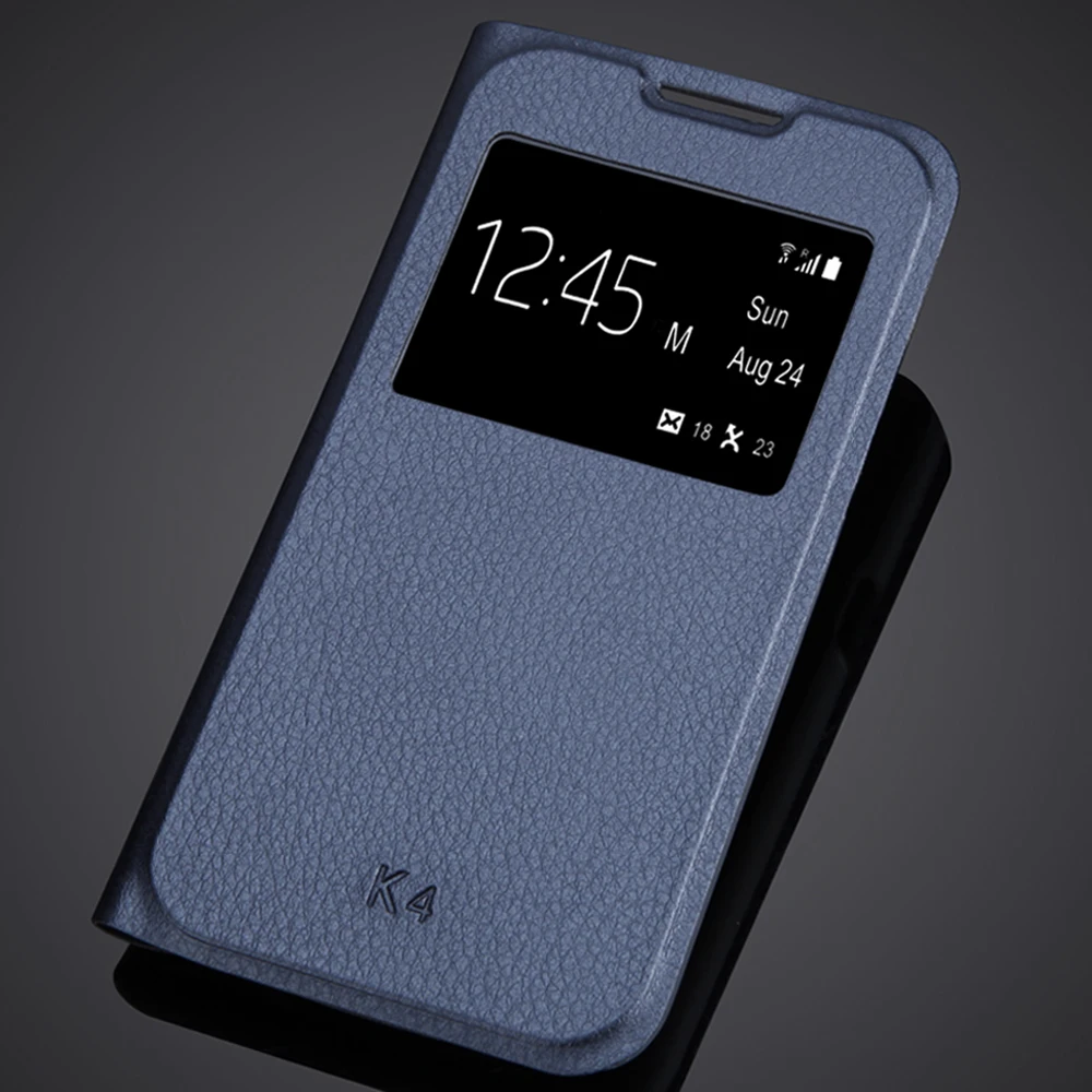 For LG K4 K120e K130e K121 LGK4 LG K4 Lte 4.5" Slim View Window Flip Phone Case Cover PU Leather Phone Holster Mobile Phone Bag
For LG K4 K120e K130e K121 LGK4 LG K4 Lte 4.5" Slim View Window Flip Phone Case Cover PU Leather Phone Holster Mobile Phone Bag