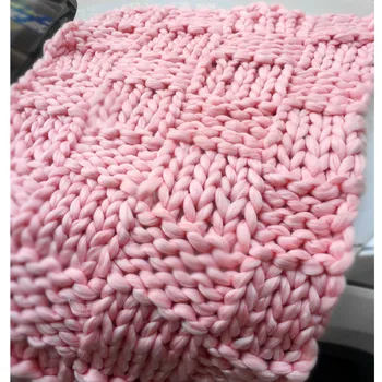 Imitation Merino Wool Blanket Super Thick Woven Handmade Knitted Blanket Warm Winter Sofa Bed Home Decor Throws Blankets
Imitation Merino Wool Blanket Super Thick Woven Handmade Knitted Blanket Warm Winter Sofa Bed Home Decor Throws Blankets