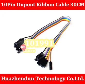 

High Quality 10PCS/LOT 30CM 10Pin Row Dupont Cable 10 in a row 1Pin to 1Pin Header Jumper Wire