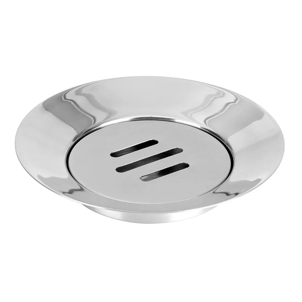 Soap Dish Tray Space Saving Accessories Stand Holder Storage Bathroom Round Shape Stainless Steel Box Home No Drilling
Soap Dish Tray Space Saving Accessories Stand Holder Storage Bathroom Round Shape Stainless Steel Box Home No Drilling