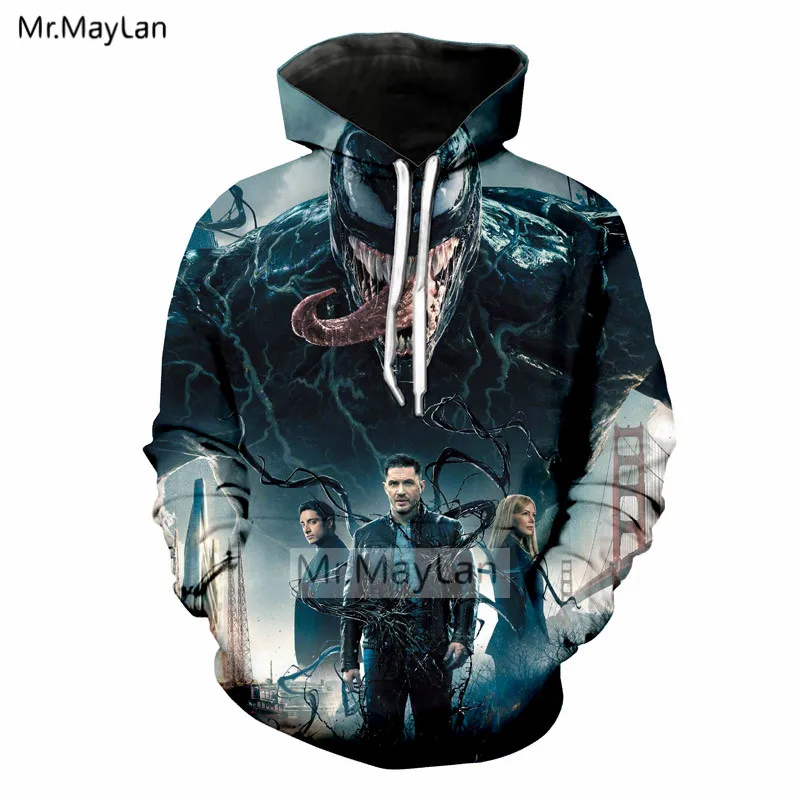 Movie Venom 3D Print Streetwear Jackets Men/Women Hiphop Causal Hoodie Hat Sweatshirts Boys Horror Printed Tracksuits Clothing
Movie Venom 3D Print Streetwear Jackets Men/Women Hiphop Causal Hoodie Hat Sweatshirts Boys Horror Printed Tracksuits Clothing