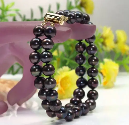 Free shipping >>>>>>NEW 2 ROW 10-11MM SOUTH SEA BLACK PEARL BRACELET 14KGP SOLID GOLD
Free shipping >>>>>>NEW 2 ROW 10-11MM SOUTH SEA BLACK PEARL BRACELET 14KGP SOLID GOLD