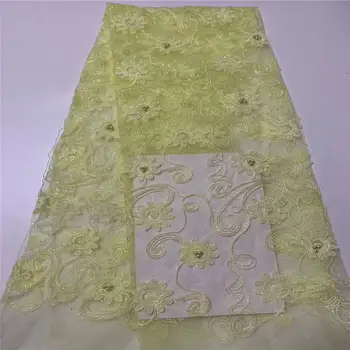 High Quality Nigerian French Tulle Lace Party Dress yellow Latest beads Sequins Lace Fabric African Lace Fabric with Sequins
High Quality Nigerian French Tulle Lace Party Dress yellow Latest beads Sequins Lace Fabric African Lace Fabric with Sequins