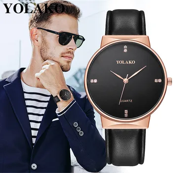 YOLAKO Luxury Brand Mens Watches Casual Quartz Leather Pin Buckle Band Newv Strap Men Clock Analog Wrist Watch horloges mannen
YOLAKO Luxury Brand Mens Watches Casual Quartz Leather Pin Buckle Band Newv Strap Men Clock Analog Wrist Watch horloges mannen