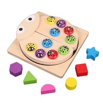 Baby Wooden Toys Ladybug Game Multicolour Shape Block Learning Educational Toys Multicolour Shape Block Table fish Game
Baby Wooden Toys Ladybug Game Multicolour Shape Block Learning Educational Toys Multicolour Shape Block Table fish Game