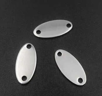 8*17mm Stainless Steel Oval Stamping Connectors Dog Tags Pendants Engraving Blanks For DIY Customized Gravesd Gifts
8*17mm Stainless Steel Oval Stamping Connectors Dog Tags Pendants Engraving Blanks For DIY Customized Gravesd Gifts