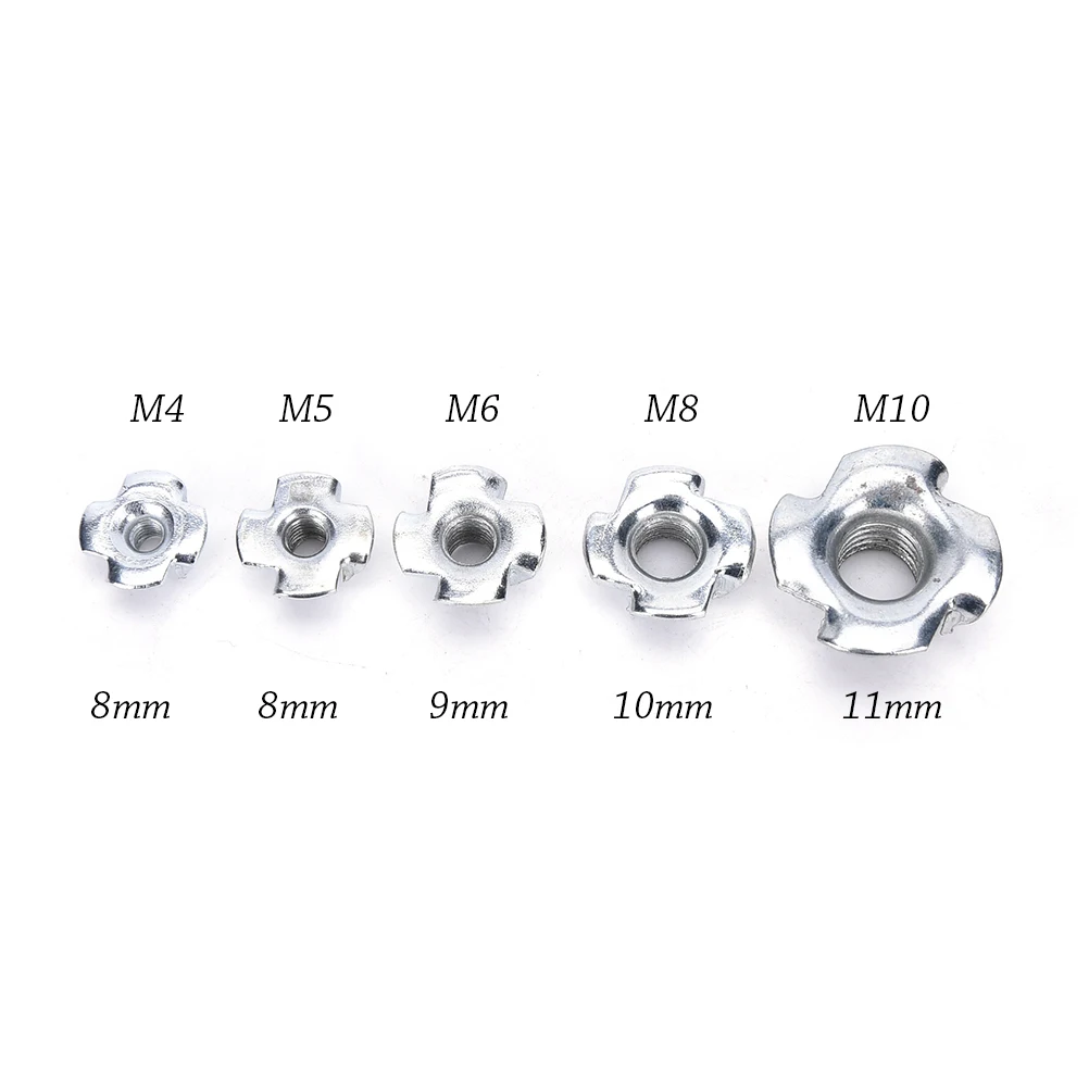 10pcs/Set Quality New Four Prong Furniture T Nut Inserts For Wood Zinc Plated M4/M5/M6/M8/M10 Wholesale
10pcs/Set Quality New Four Prong Furniture T Nut Inserts For Wood Zinc Plated M4/M5/M6/M8/M10 Wholesale