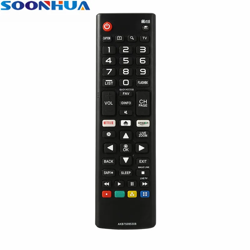 SOONHUA ABS Universal TV Remote Control AAA Batteries Controller For LG Newest LCD TV AKB73975309 AKB73975708 AKB73975757 AKBA
SOONHUA ABS Universal TV Remote Control AAA Batteries Controller For LG Newest LCD TV AKB73975309 AKB73975708 AKB73975757 AKBA