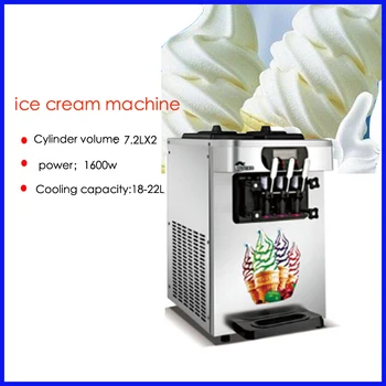 Countertop Soft Serve Ice Cream Machine Frozen Yogurt Ice Cream Machine 220V Three Heads
Countertop Soft Serve Ice Cream Machine Frozen Yogurt Ice Cream Machine 220V Three Heads